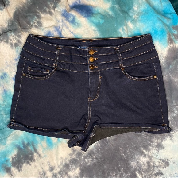 Blue Spice High Waisted Shorts Size 13 - Picture 2 of 4